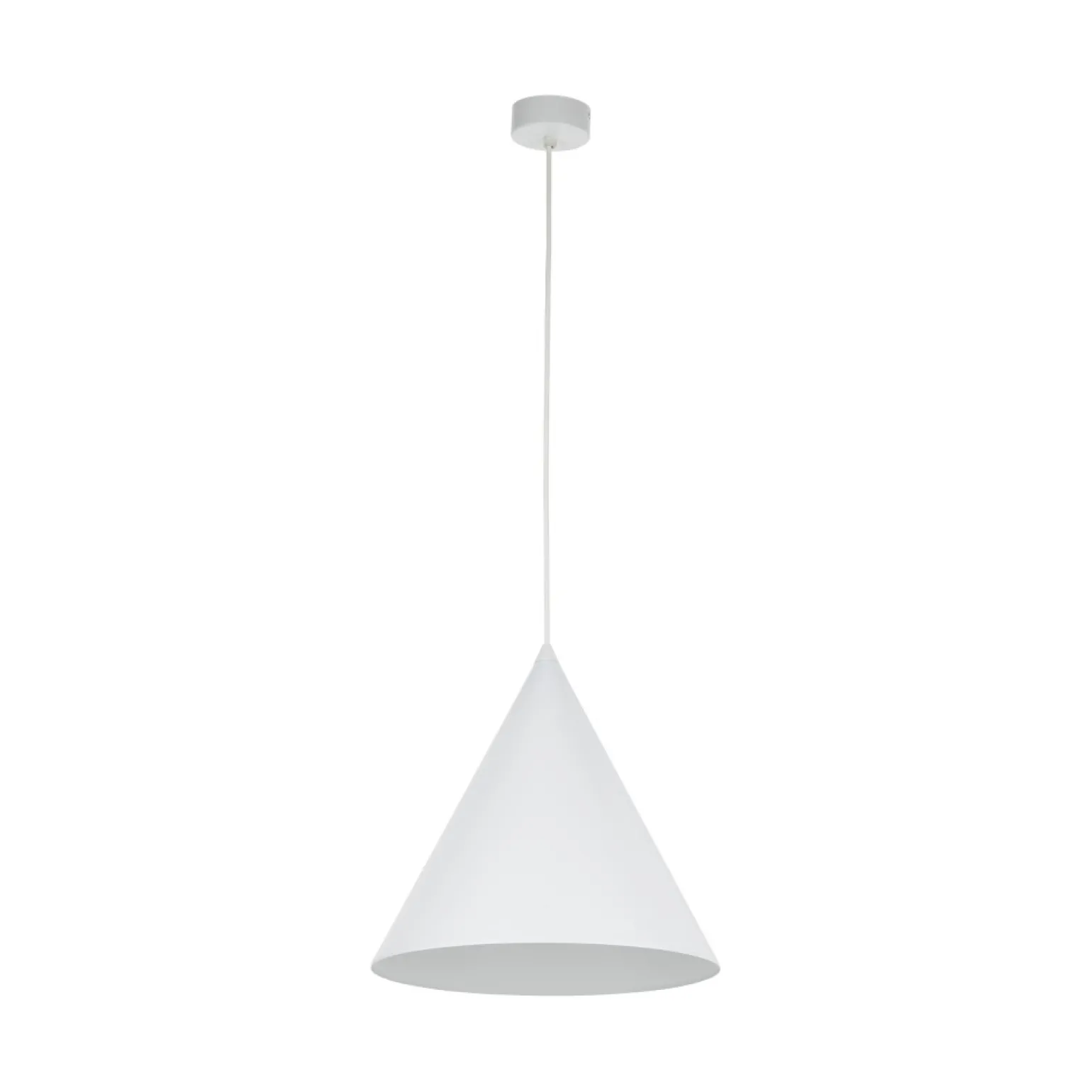 Discount Uniwersalna, biała lampa wisząca ⌀32cm TK 10009 CONO | Kaja Żyrandole Nowoczesne