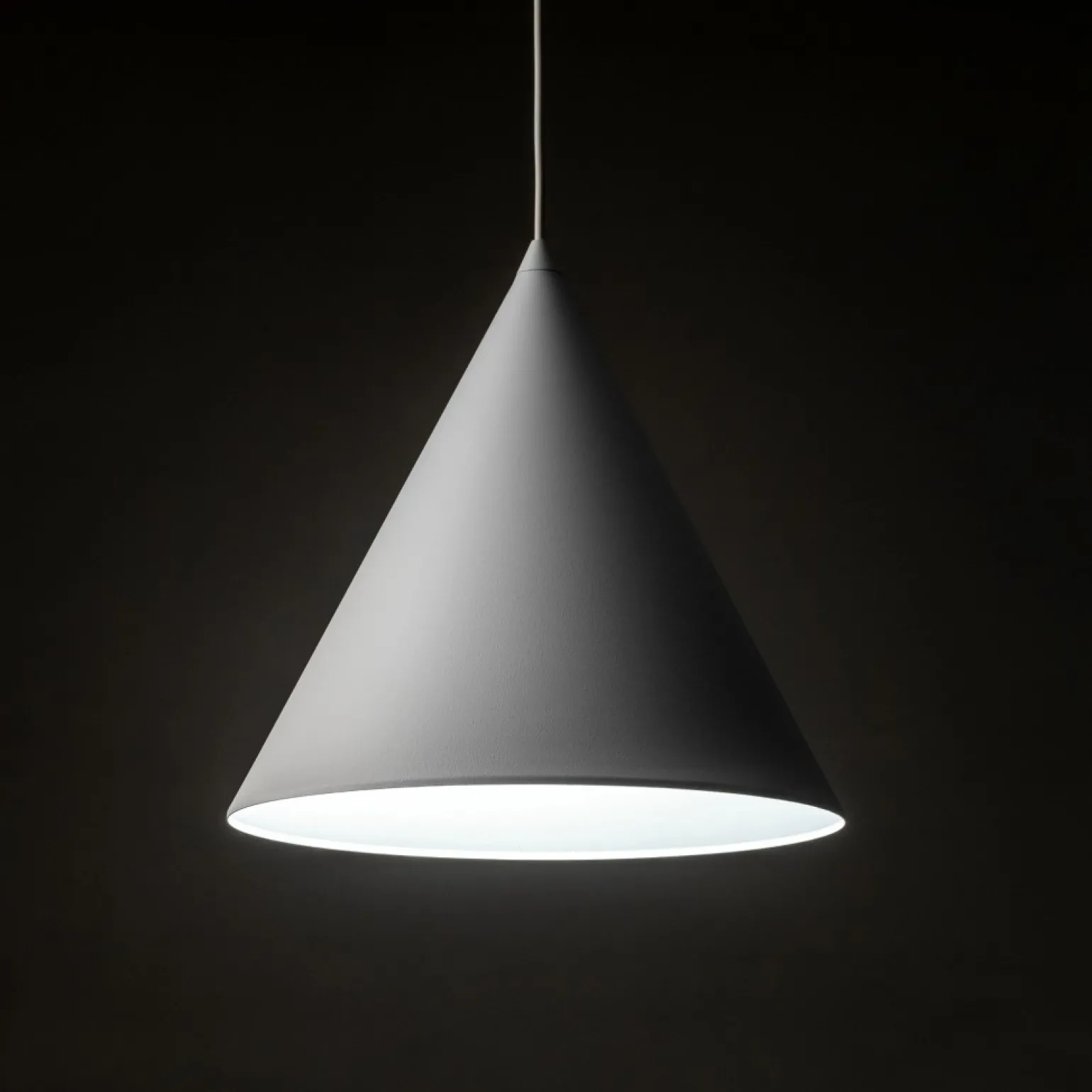 Discount Uniwersalna, biała lampa wisząca ⌀32cm TK 10009 CONO | Kaja Żyrandole Nowoczesne