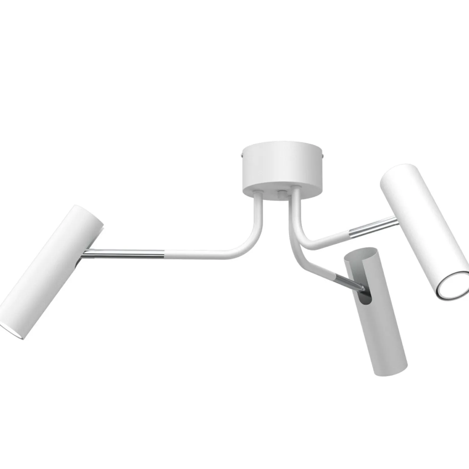 Best Uniwersalna, biało-srebrna lampa sufitowa LX 332 AXION | Kaja Żyrandole Nowoczesne