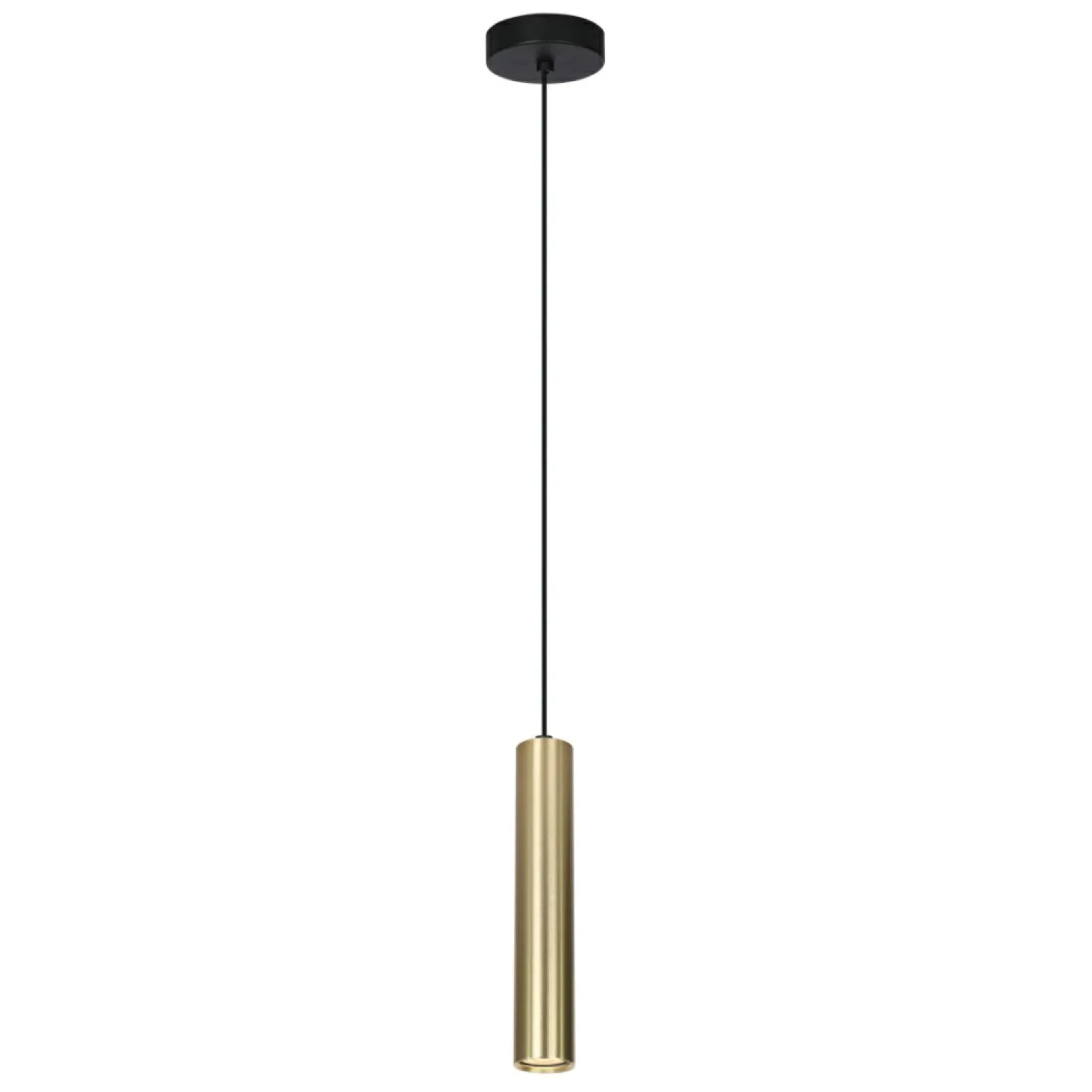 Online Uniwersalna, smukła lampa wisząca tuba PND-48930-1-GD LOPUS | Kaja Żyrandole Nowoczesne