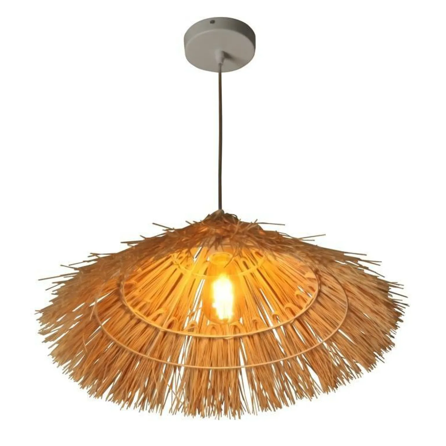 Store Wiklinowa lampa wisząca do sypialni ABR-NLW37-BH-E27 BOHO | Kaja Żyrandole Nowoczesne