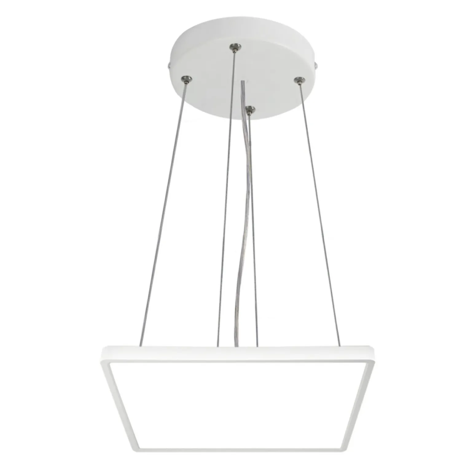 Sale Wisząca tarcza LED 23x23 do holu PND-83625-230S-18W-WH BASTIA | Kaja Żyrandole Nowoczesne