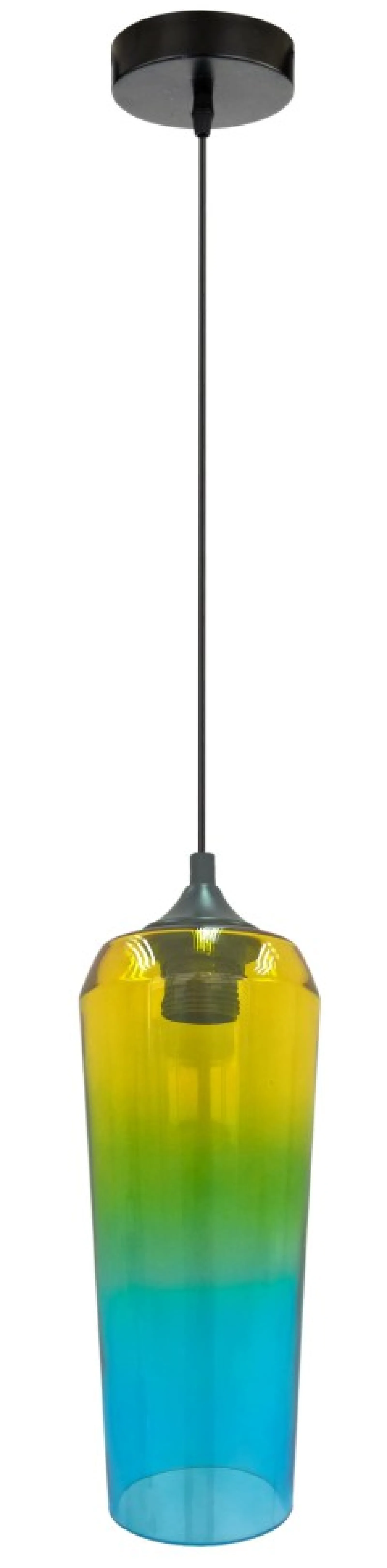 Sklep Kaja Wąska lampa z kolorowym kloszem na zwisie 31-51844 EOL | Kaja* Randole Tradycyjne