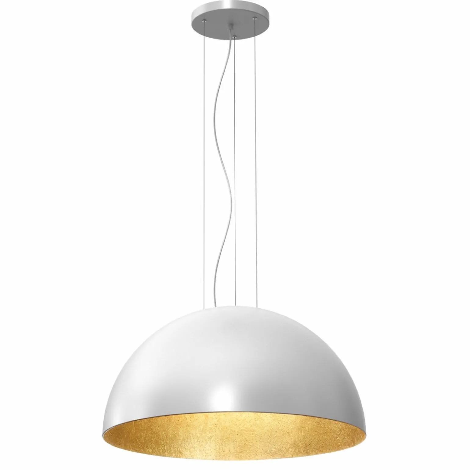Sale Wyjątkowa lampa wisząca w kolorze bieli i złota LX 1682 z serii COMPO Żyrandole Nowoczesne