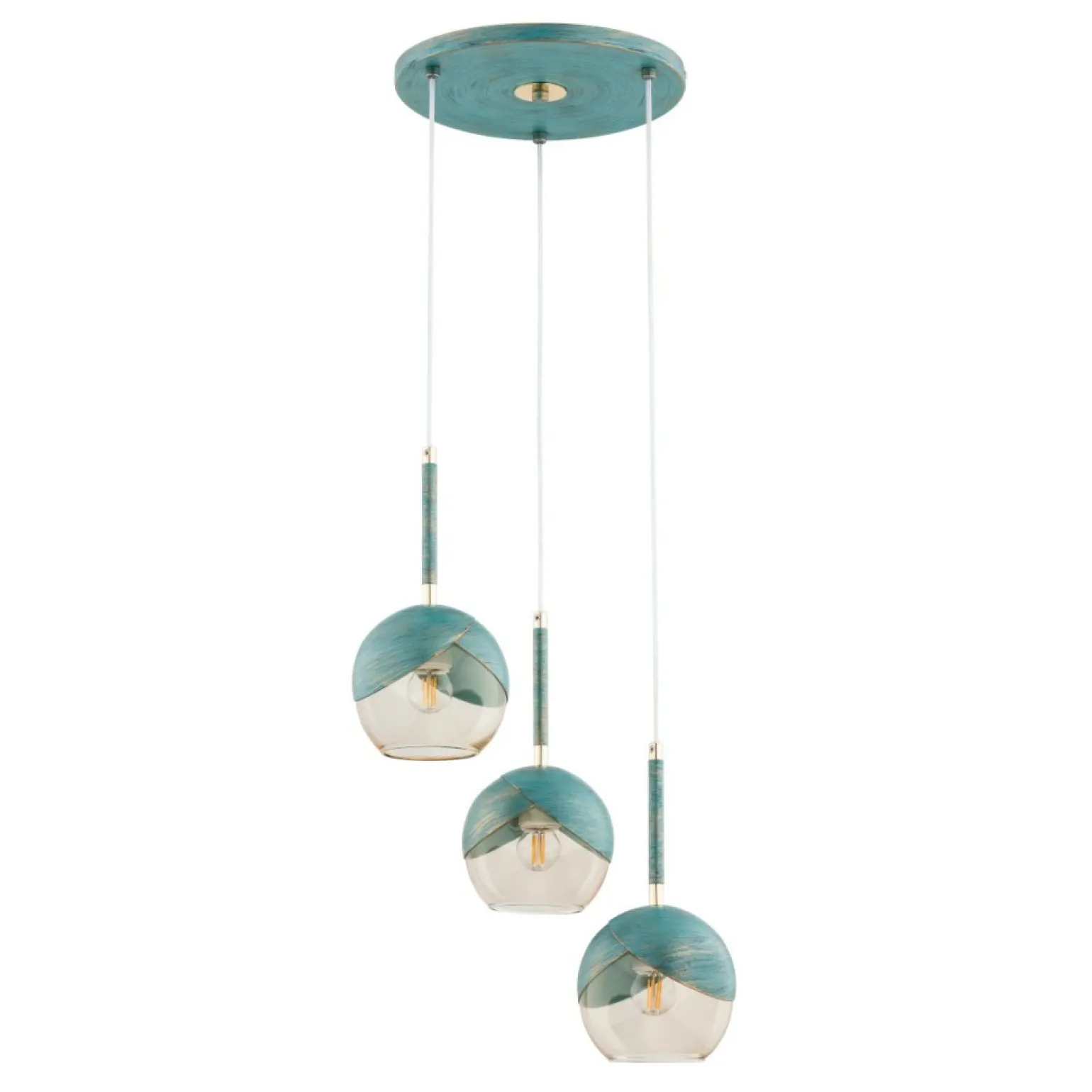 Best Wyjątkowa lampa wisząca w kolorze miętowym AL 62409 z serii PRADA Żyrandole Nowoczesne