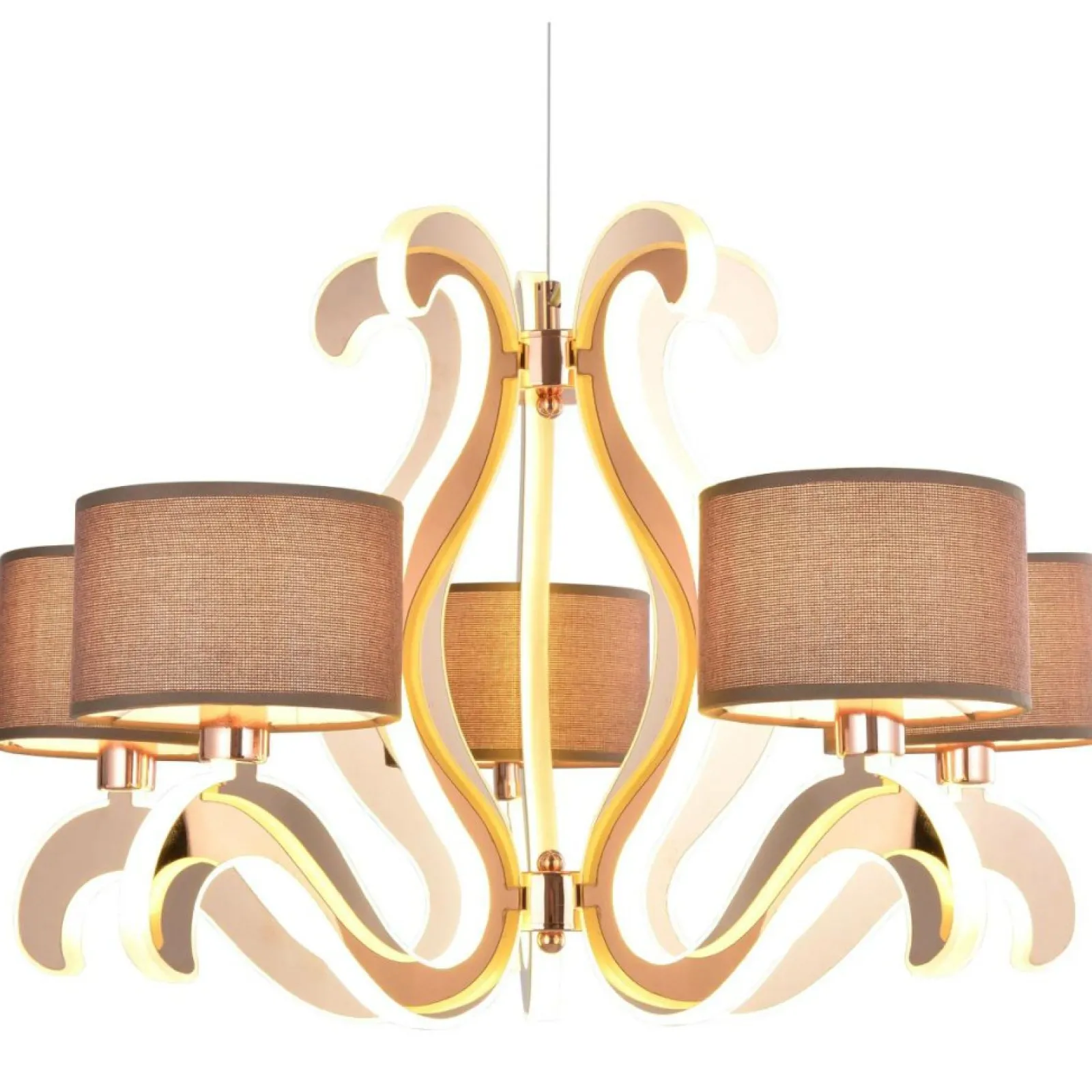 Sklep Kaja Żyrandol glamour LED w ramionach 35-33918 AMBROSIA | Kaja Oświetlenie* Randole Tradycyjne