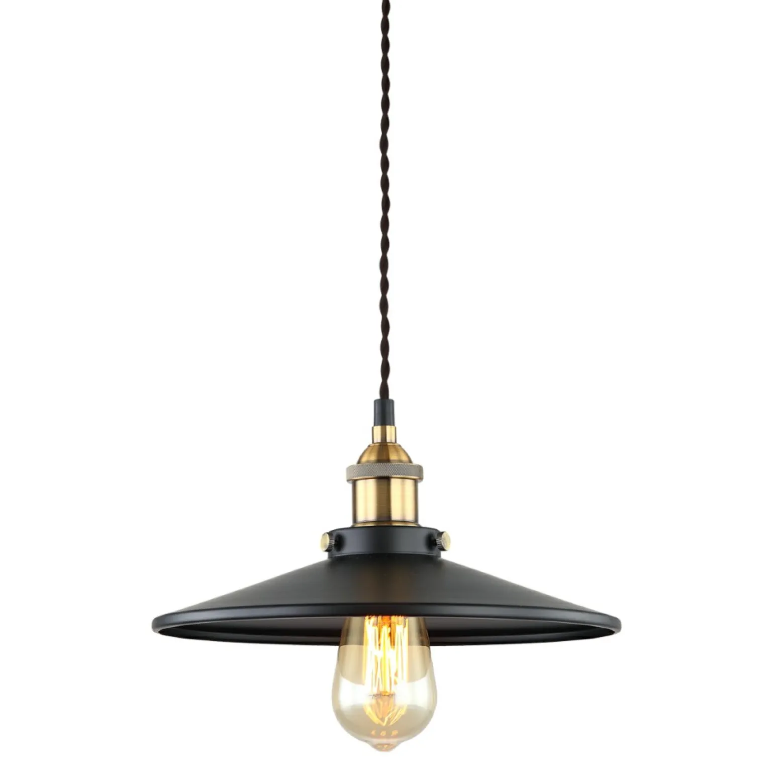 Best Sale Żyrandol industrialny zwis MDM-3458/1M BK+GD VERDA | Kaja Oświetlenie Żyrandole Nowoczesne