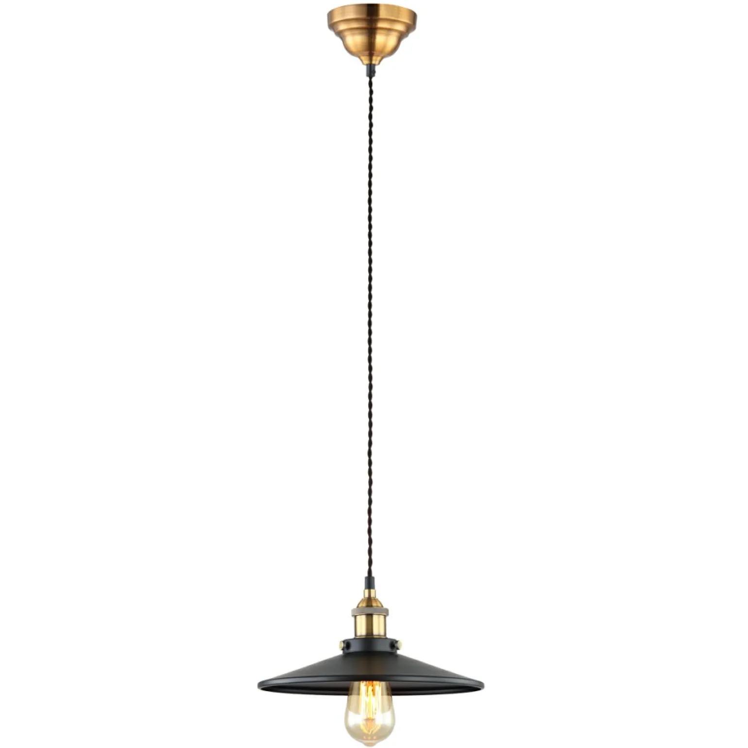 Best Sale Żyrandol industrialny zwis MDM-3458/1M BK+GD VERDA | Kaja Oświetlenie Żyrandole Nowoczesne