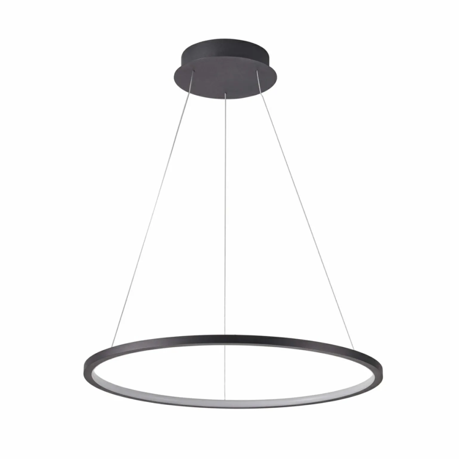 Online Żyrandol LED koło ⌀80 PND-56135B-080RPC-BK-3KS4K-TRDIMM VINOLA | Kaja Żyrandole Nowoczesne