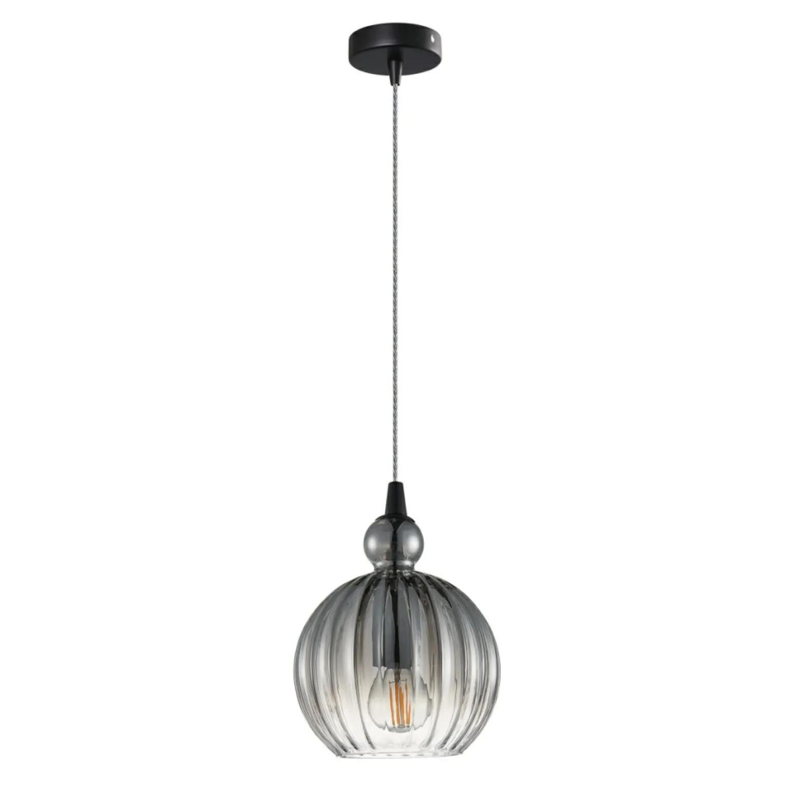 Fashion Żyrandol PND-8744-1S-GR z serii BIRON - Italux Żyrandole Nowoczesne