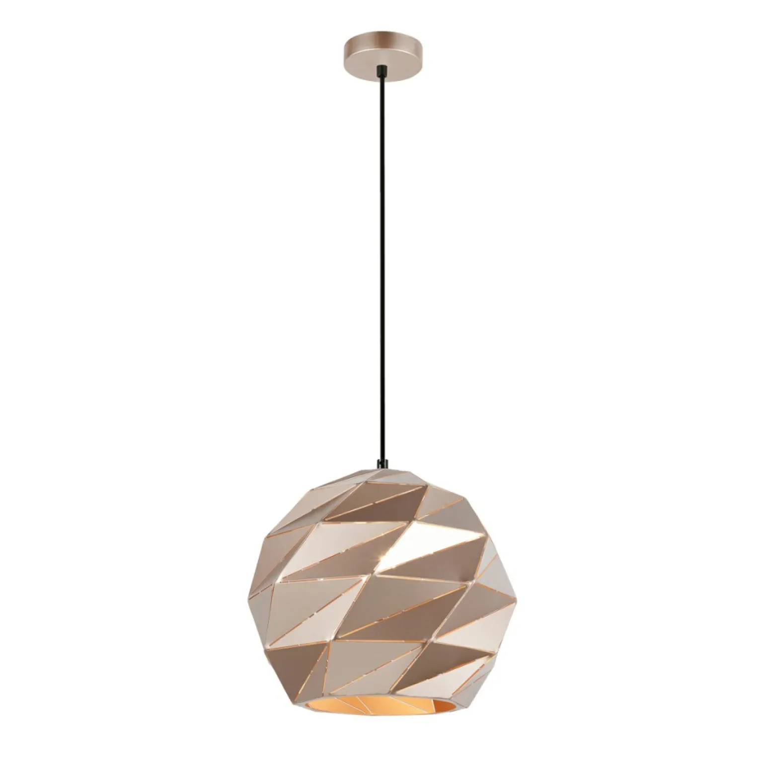 Sale Żyrandol z designerskim kloszem PND-2424-1L-GD PALERMO | Kaja Żyrandole Nowoczesne