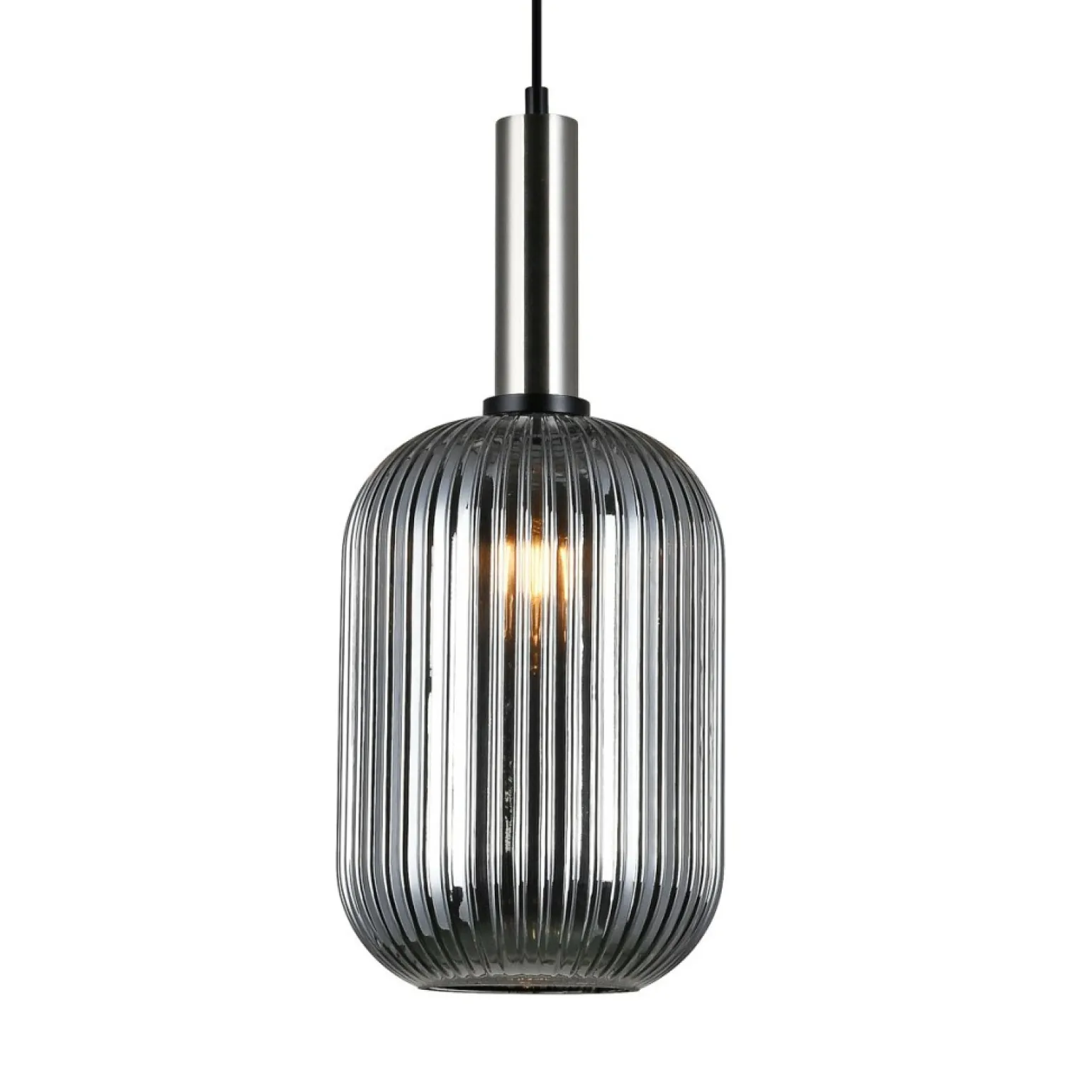 Discount Żyrandol z ozdobnym kloszem PND-5588-1L-SC+SG ANTIOLA | Kaja Żyrandole Nowoczesne