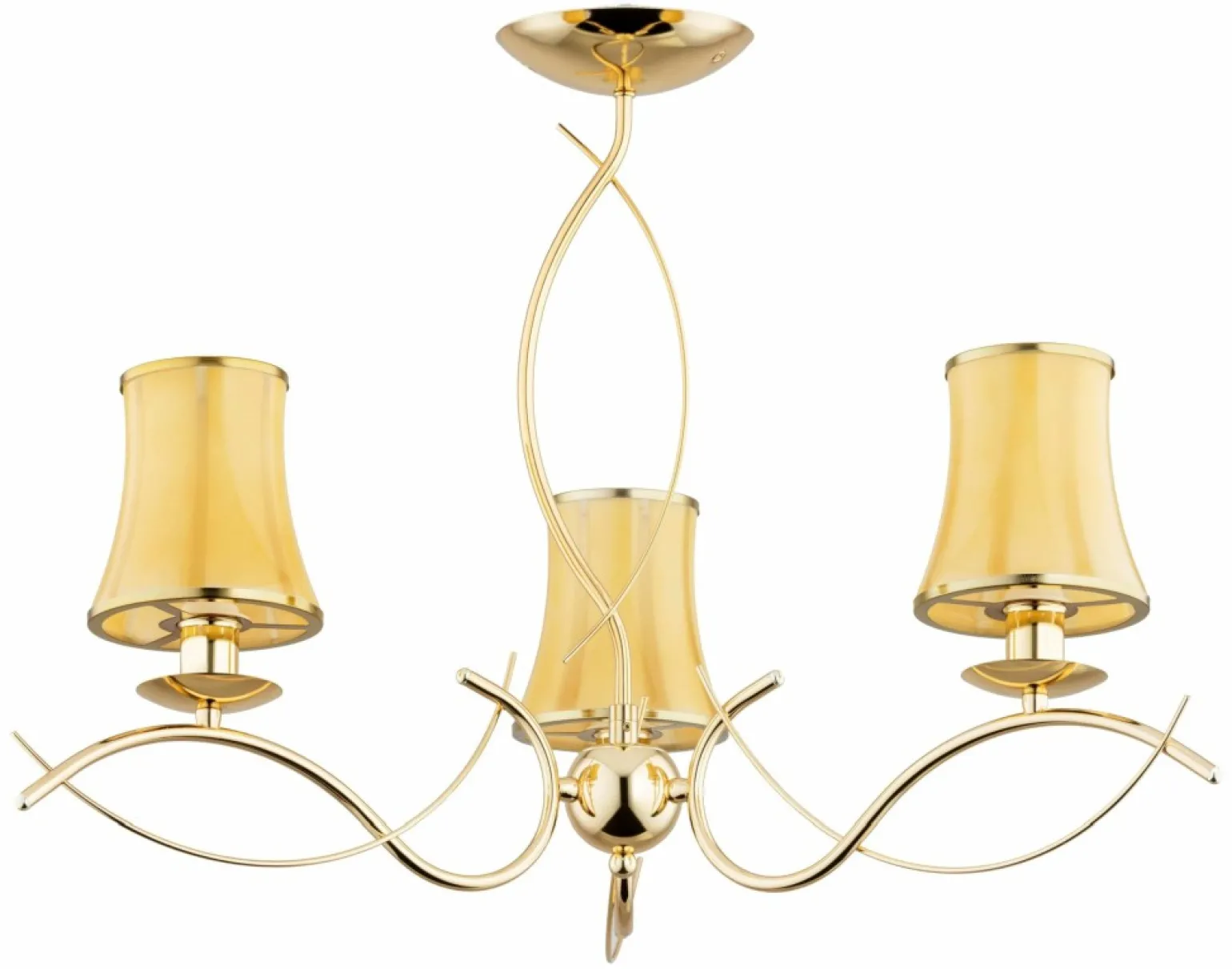 Sale Złota lampa sufitowa ze szklanymi kloszami AL 62335 MONZA | Kaja Żyrandole Nowoczesne