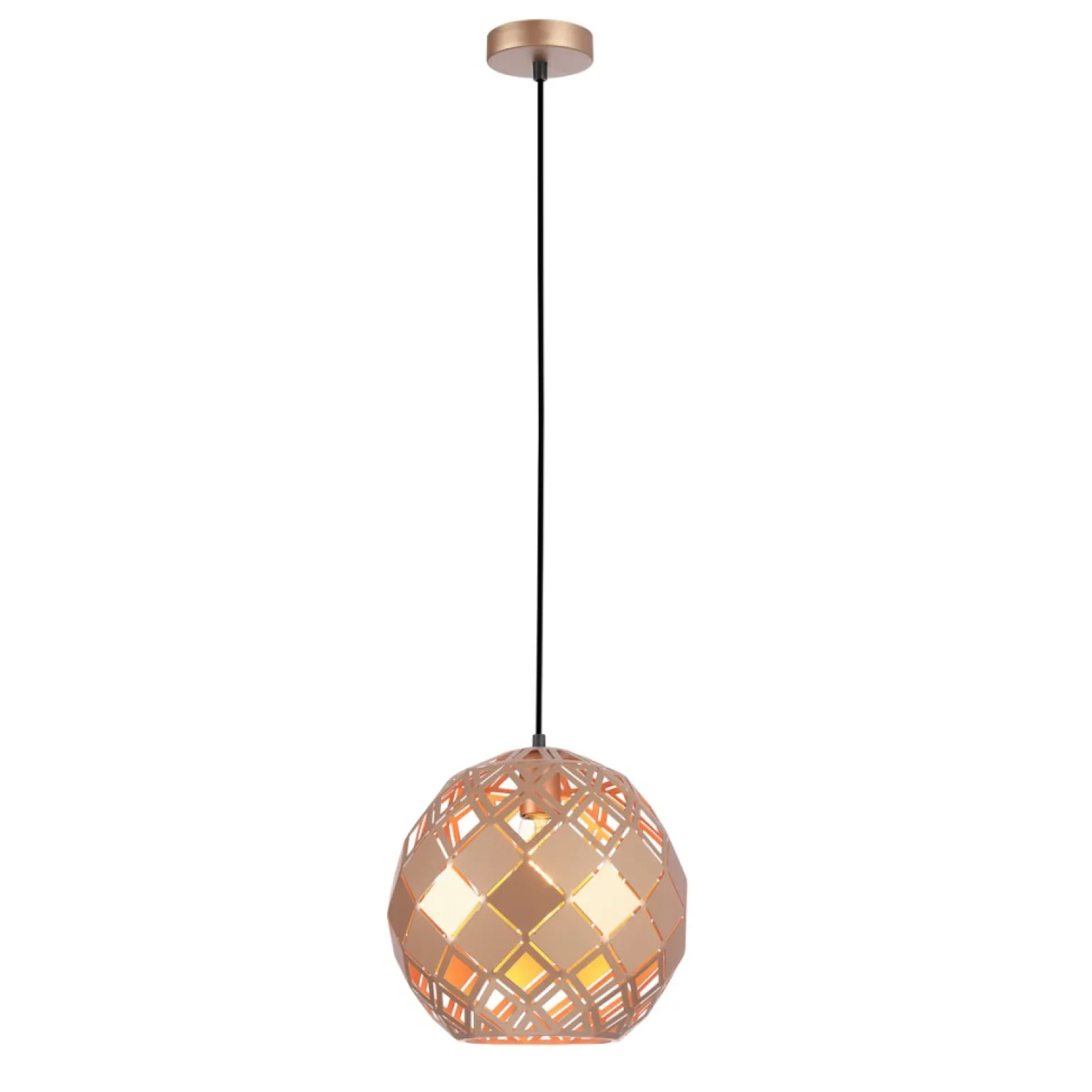 Cheap Złota lampa wisząca do sypialni PND-34221-1L-GD PAULELA | Kaja Żyrandole Nowoczesne