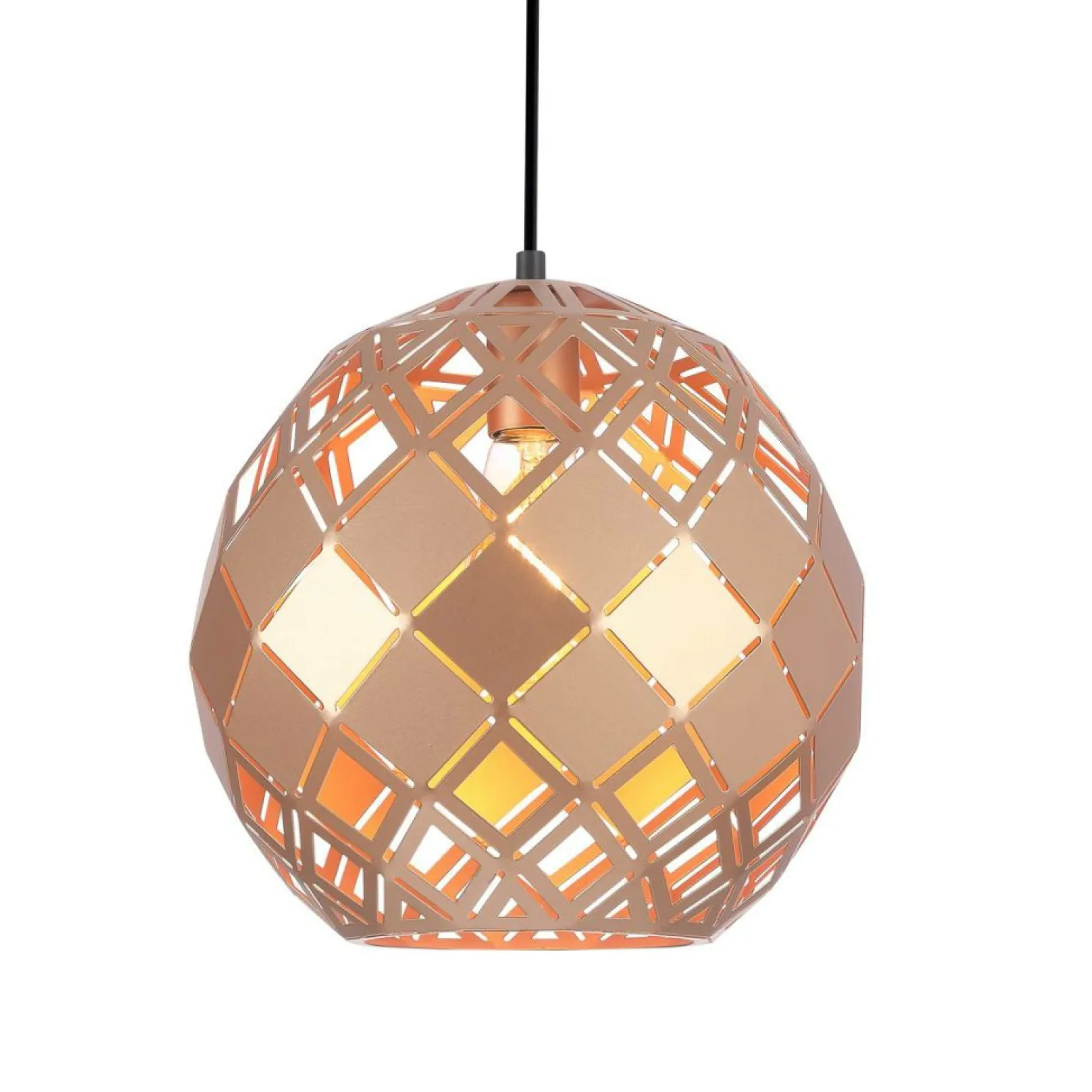 Cheap Złota lampa wisząca do sypialni PND-34221-1L-GD PAULELA | Kaja Żyrandole Nowoczesne