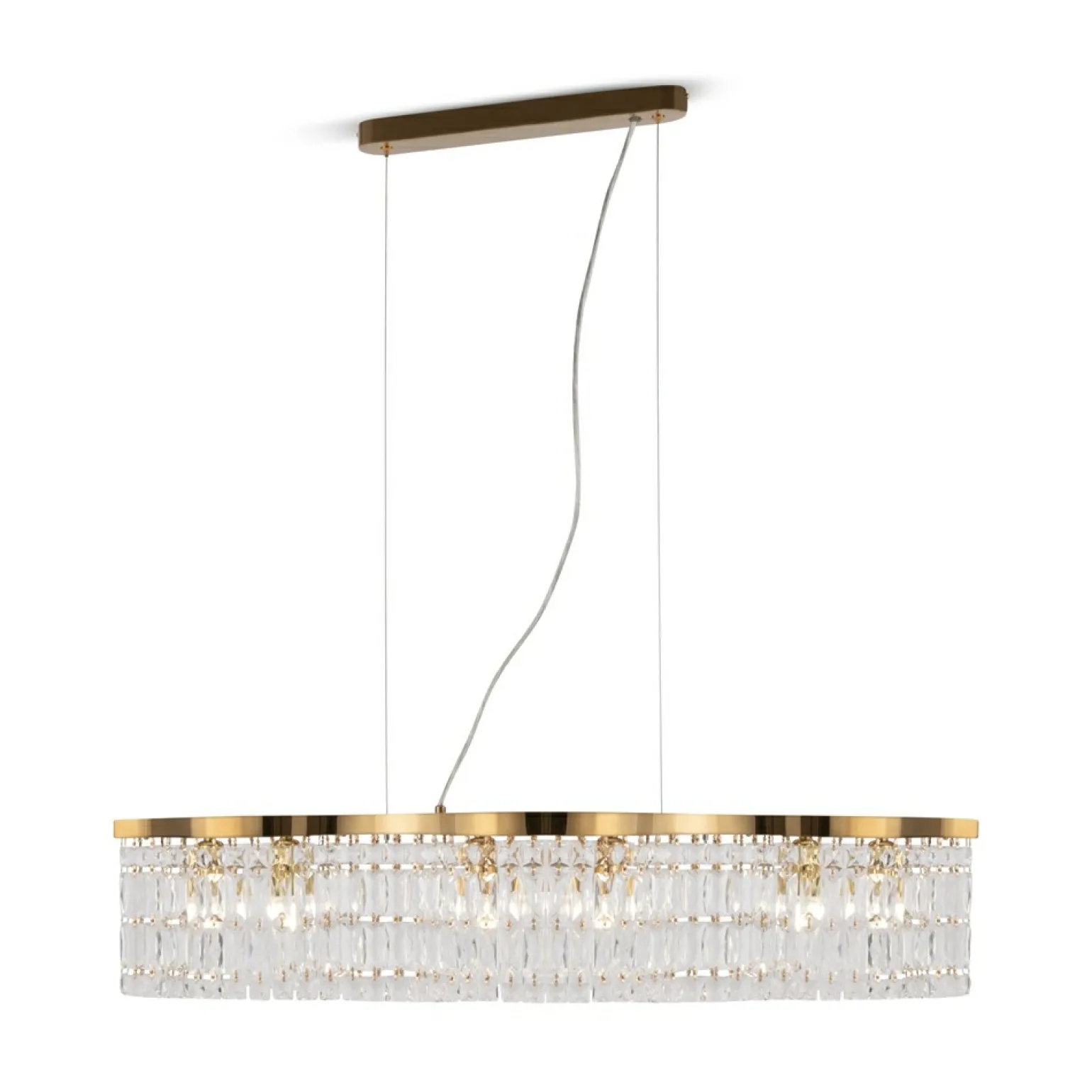 Cheap Złota lampa wisząca, efektowny kryształ DIA005PL-06G z serii DUNE Żyrandole Nowoczesne