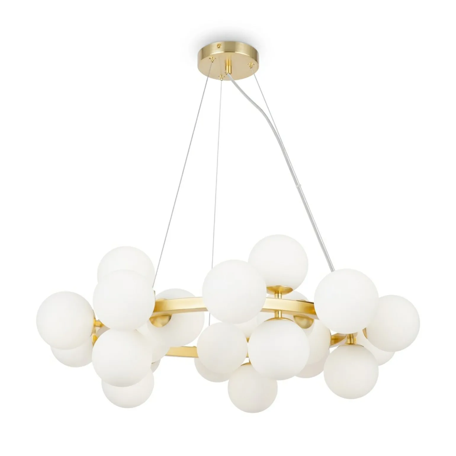 Fashion Złota lampa wisząca, idealna nad stół MOD545PL-25BS z serii DALLAS Żyrandole Nowoczesne