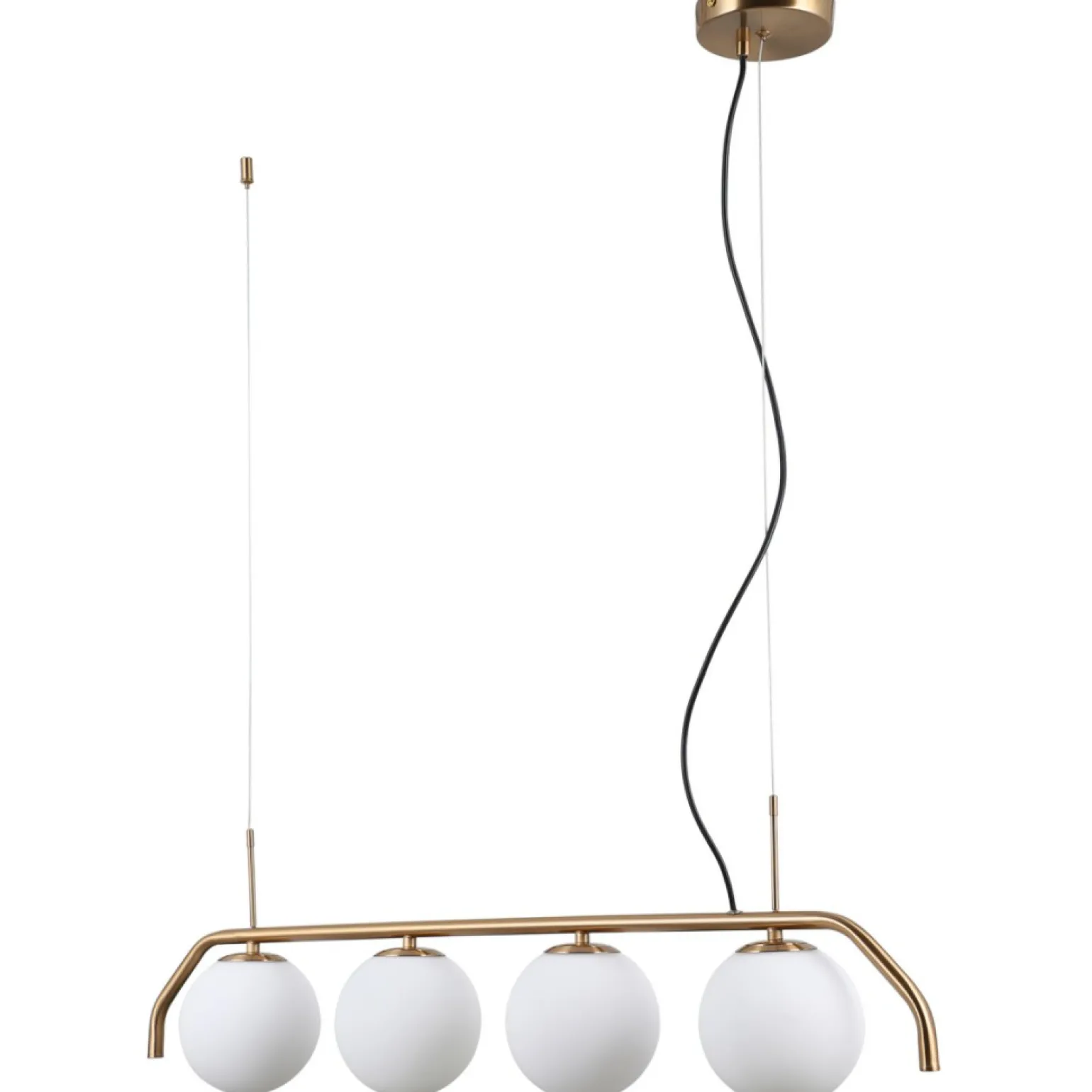 Cheap Złota lampa wisząca nad stół PND-3300-4-HBR CARIMI | Kaja Oświetlenie Żyrandole Nowoczesne