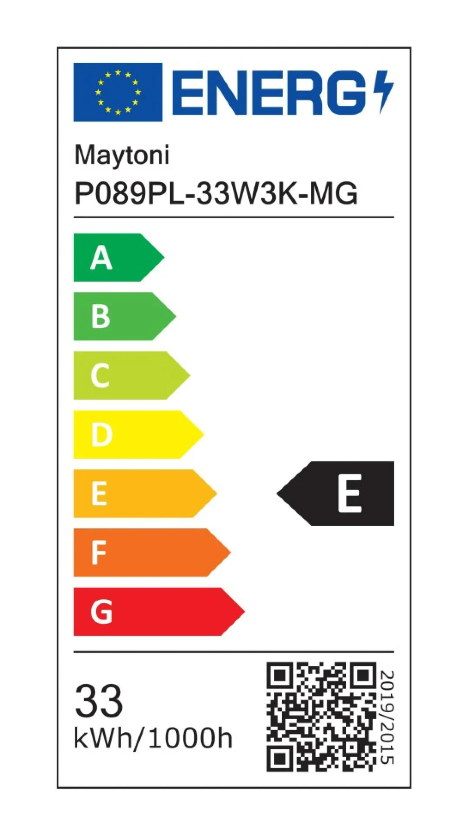 Clearance Złota lampa wisząca o ciepłej barwie P089PL-33W3K-MG z serii EFIR Żyrandole Nowoczesne
