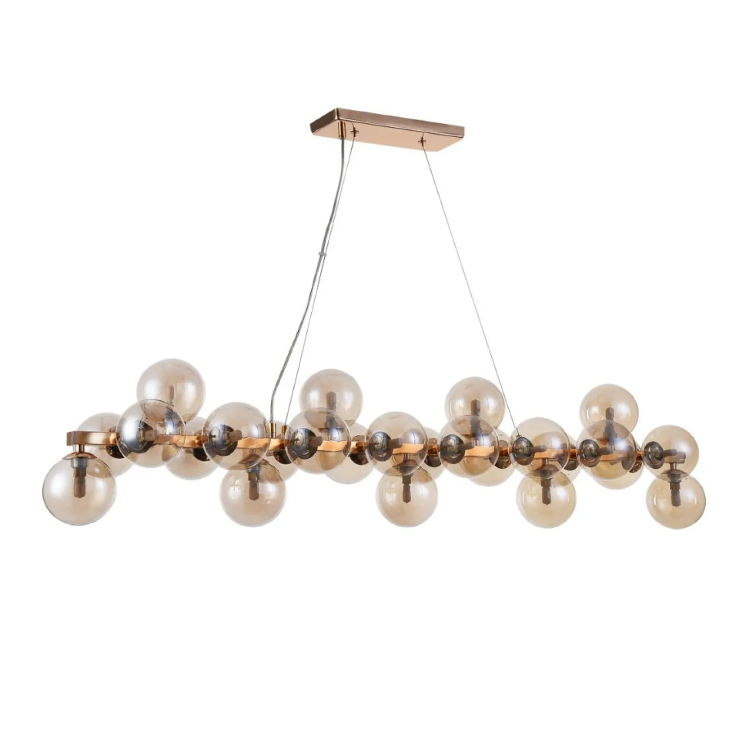 Outlet Złota lampa wisząca PND-5252-A-25-GD-CGN CABELLA | Kaja Oświetlenie Żyrandole Nowoczesne