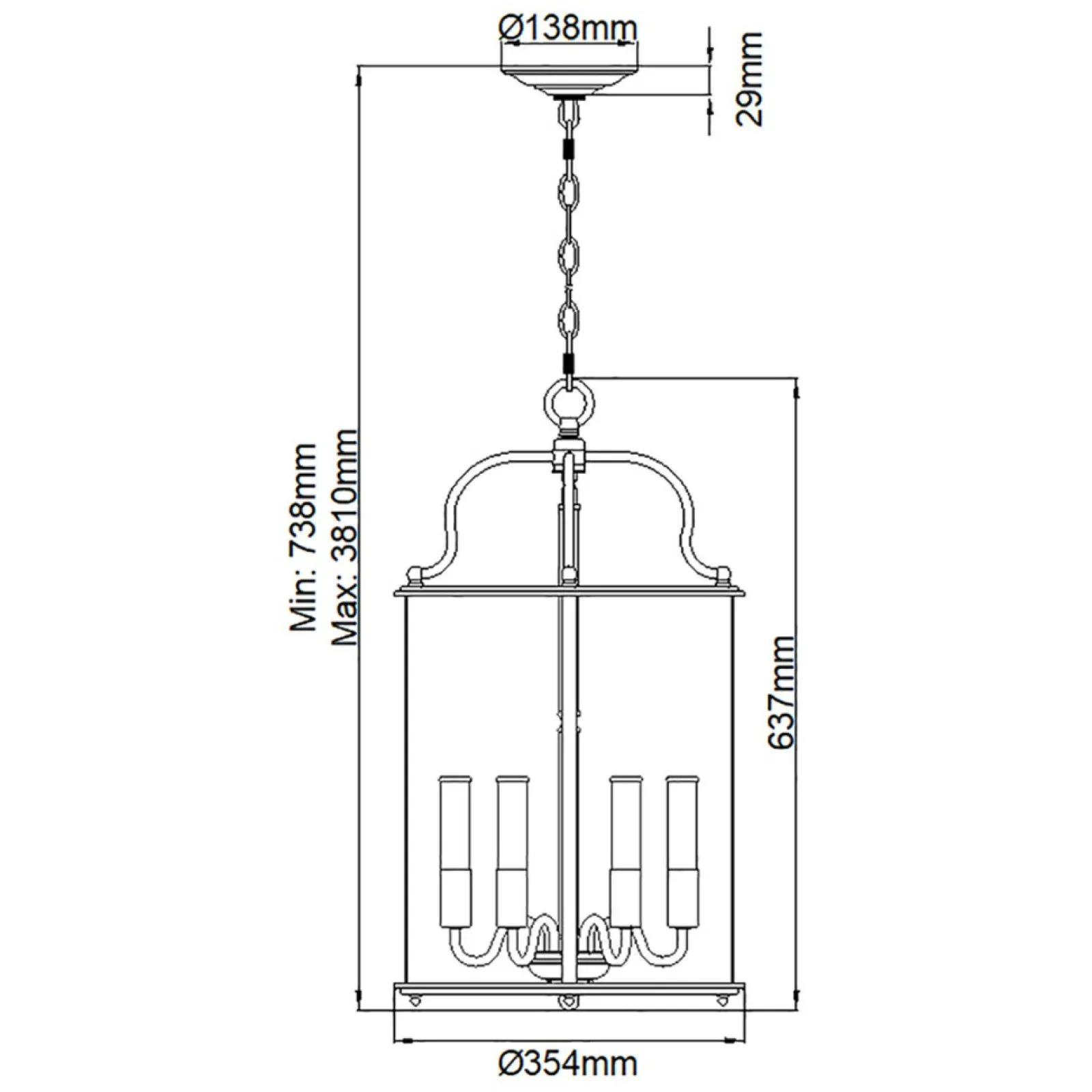 Sklep Kaja Złota lampa wisząca, szklany klosz HK-GENTRY-P-L-PB z serii GENTRY* Randole Tradycyjne