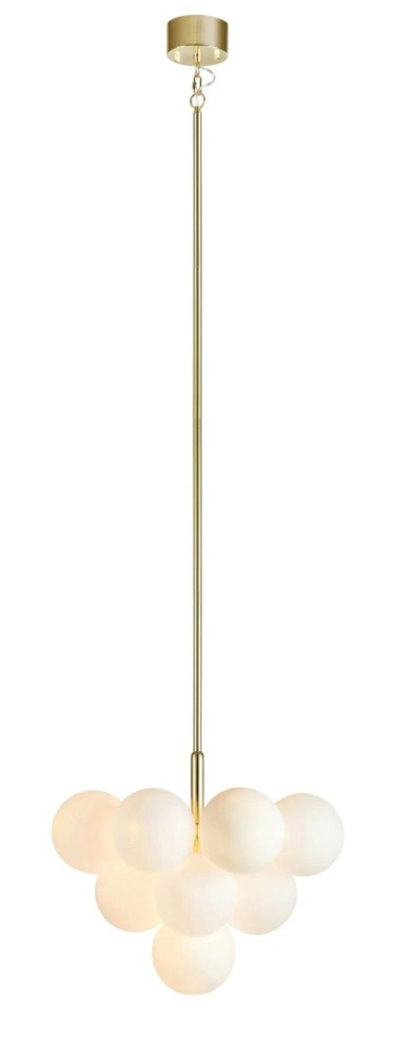 New Złota lampa wisząca z kloszami w kształcie kul 107903 | Kaja Żyrandole Nowoczesne