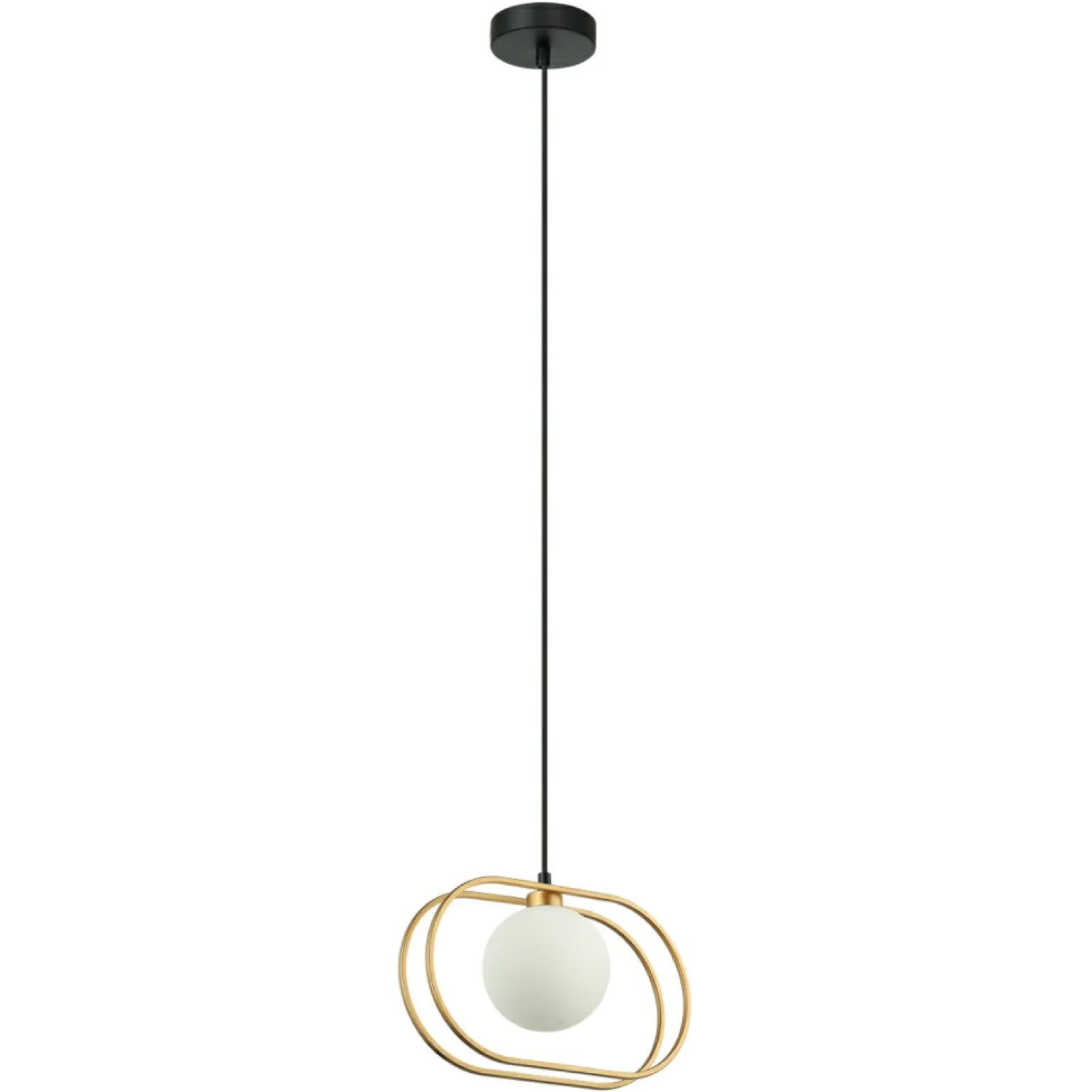 Online Złota lampa wisząca z kloszem PND-53423-1-GD GROSETTA | Kaja Żyrandole Nowoczesne