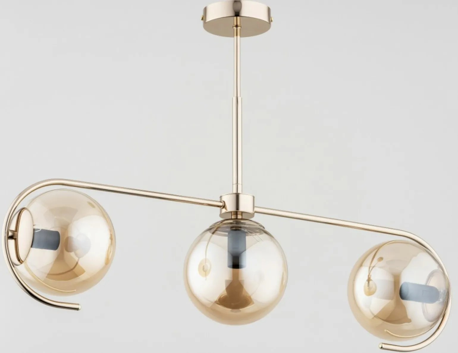 Fashion Złota lampa wisząca z niebanalnymi kloszami AL 63084 | Kaja Żyrandole Nowoczesne