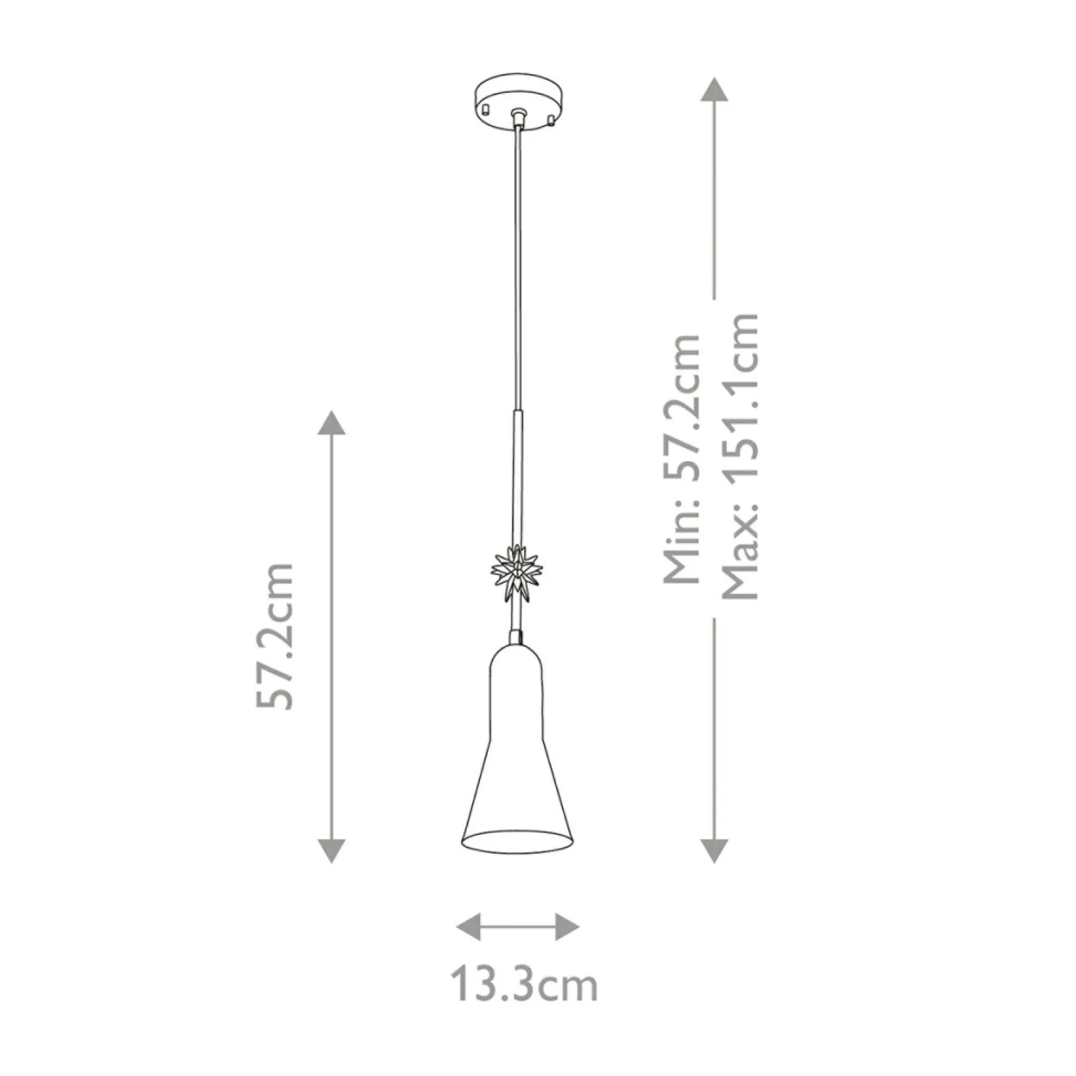 Outlet Złota lampa wisząca z ozdobą ETOILE-P-S-AB z serii ETOILE Żyrandole Nowoczesne