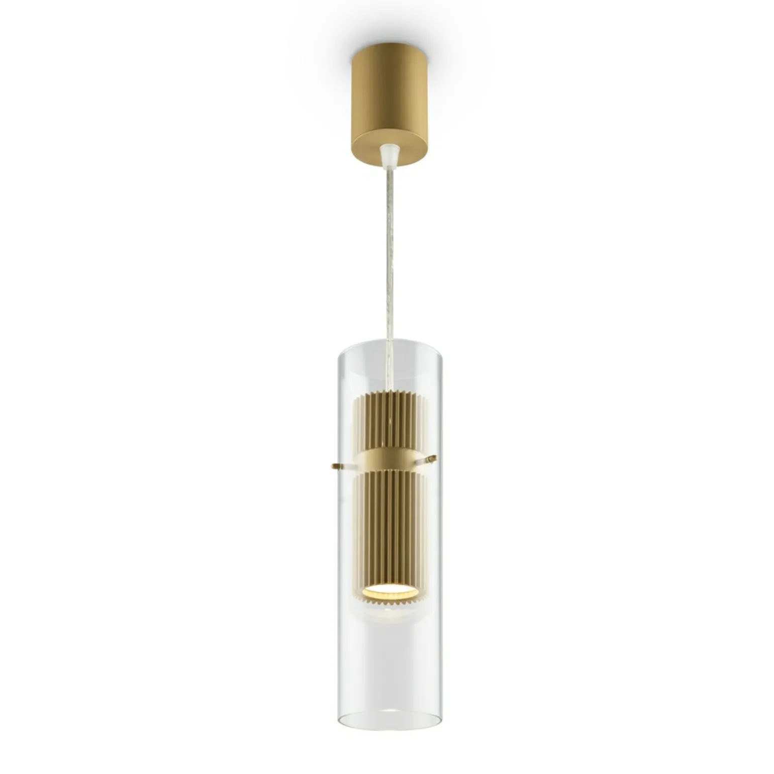 Cheap Złota lampa wisząca z ryflowaną tubą GU10 MOD326PL-01MG DYNAMICS Żyrandole Nowoczesne