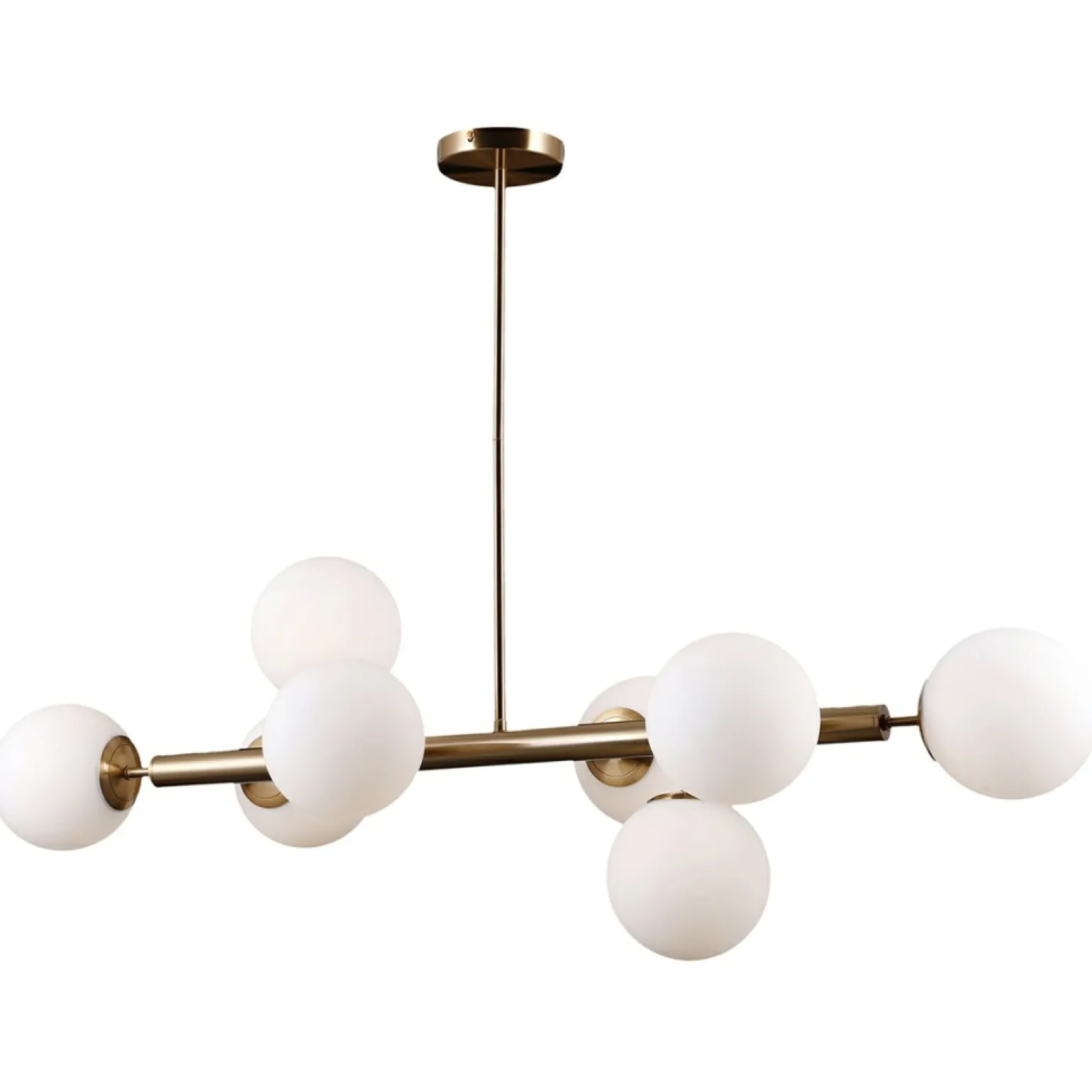 New Złota, molekularna lampa nad stół PNS-5510-8-HBR RADDI | Kaja Żyrandole Nowoczesne