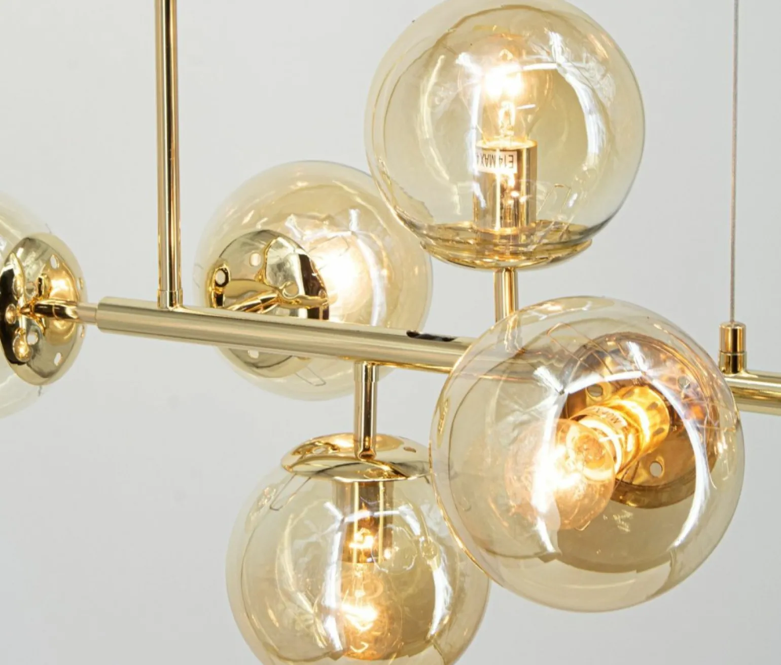 Flash Sale Złota, nowoczesna lampa do oświetlenia stołu 3401/6 TR PACO | Kaja Żyrandole Nowoczesne