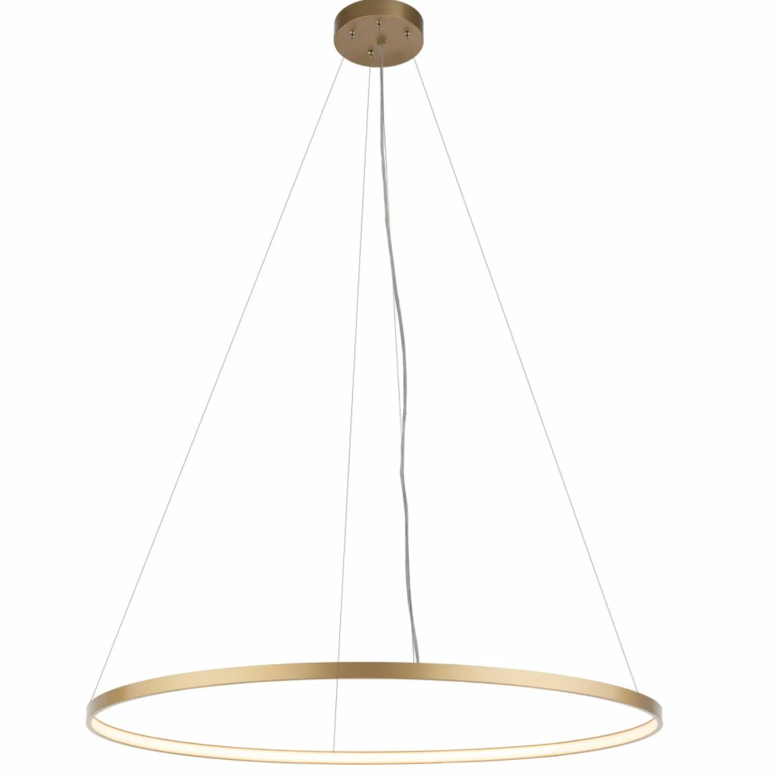 Sale Złota obręcz LED do salonu ⌀117cm 4000K ANT 5345 z serii AGA Żyrandole Nowoczesne
