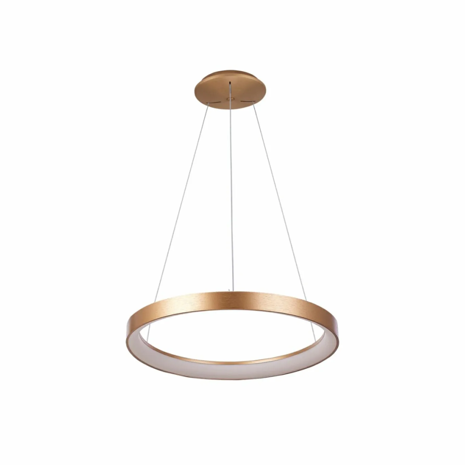 Outlet Złota obręcz wisząca LED ⌀48cm PND-53675-048RPC-GD-3KS4K VICO | Kaja Żyrandole Nowoczesne