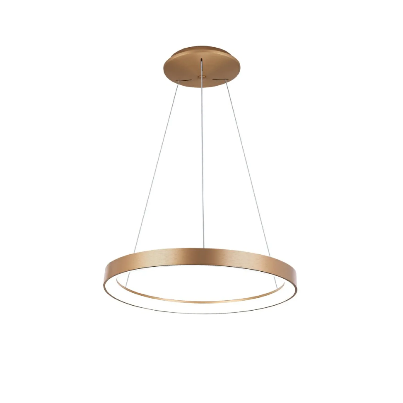 Outlet Złota obręcz wisząca LED ⌀48cm PND-53675-048RPC-GD-3KS4K VICO | Kaja Żyrandole Nowoczesne