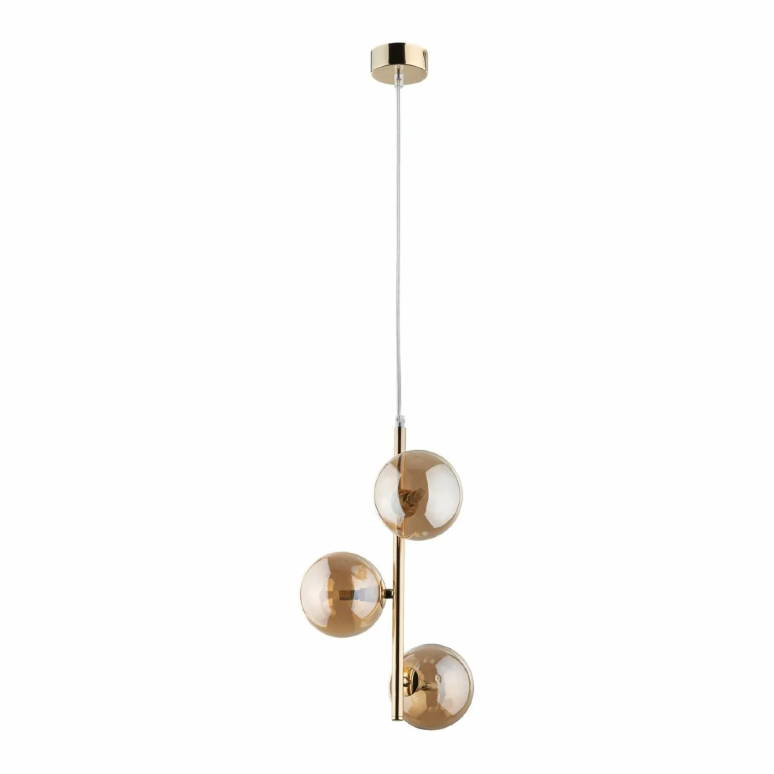 Best Sale Złota, pionowa lampa wisząca do sypialni TK 4838 ESTERA GOLD | Kaja Żyrandole Nowoczesne