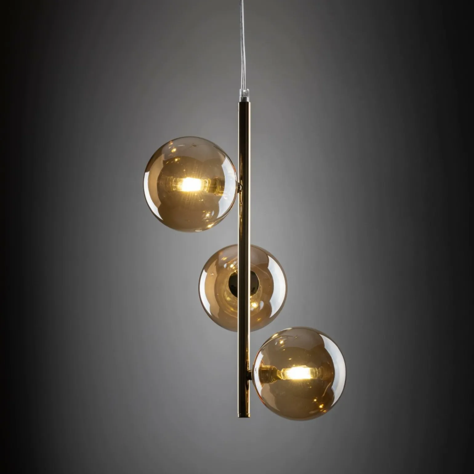 Best Sale Złota, pionowa lampa wisząca do sypialni TK 4838 ESTERA GOLD | Kaja Żyrandole Nowoczesne