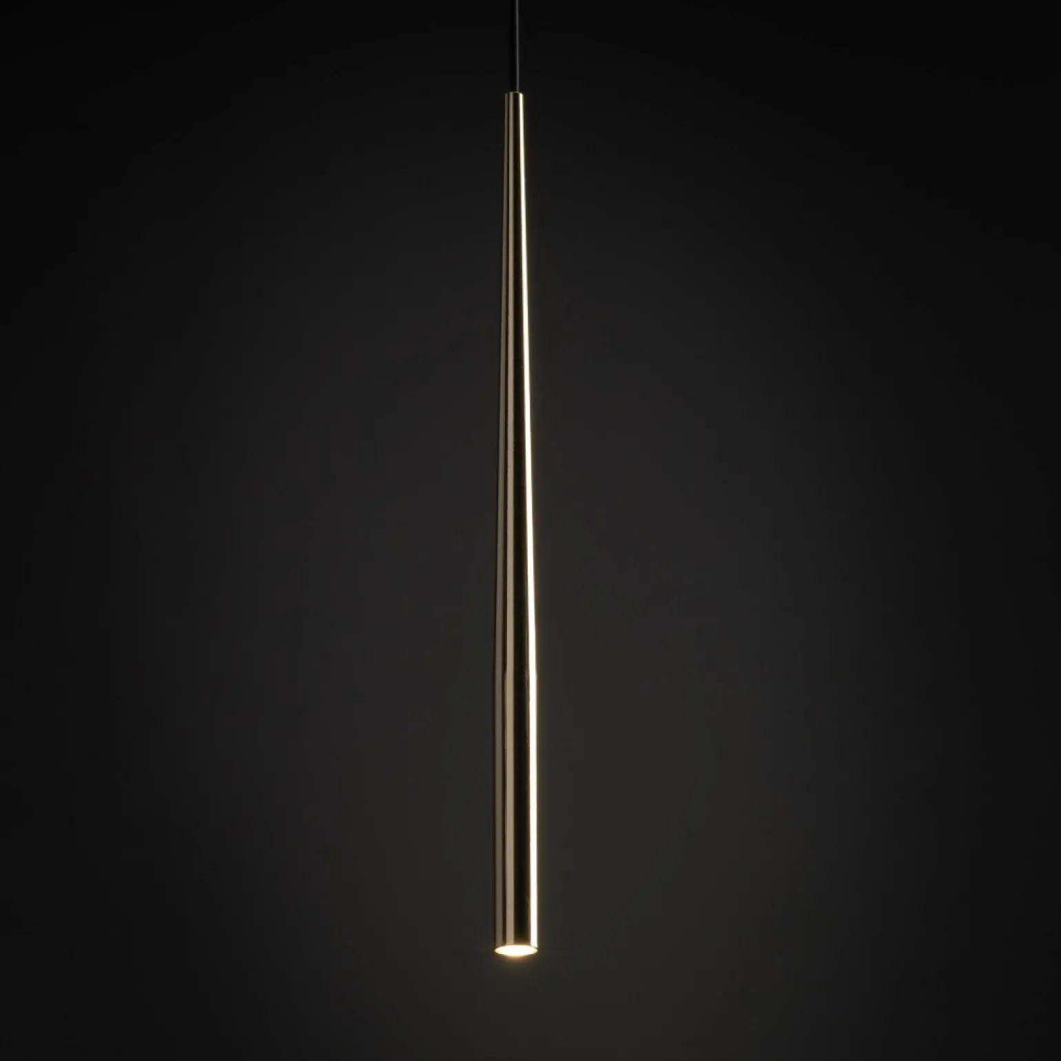 Online Złota tuba na regulowanym przewodzie TK 10116 PIANO BLACK GOLD | Kaja Żyrandole Nowoczesne