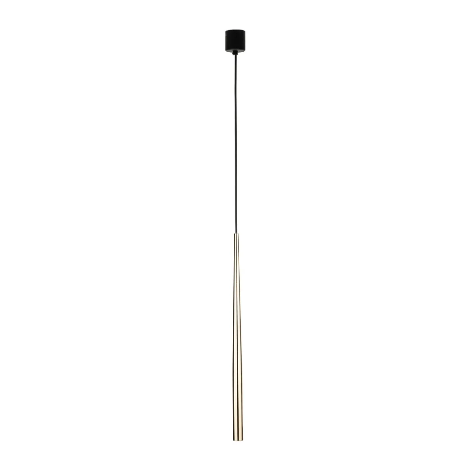 Online Złota tuba na regulowanym przewodzie TK 10116 PIANO BLACK GOLD | Kaja Żyrandole Nowoczesne