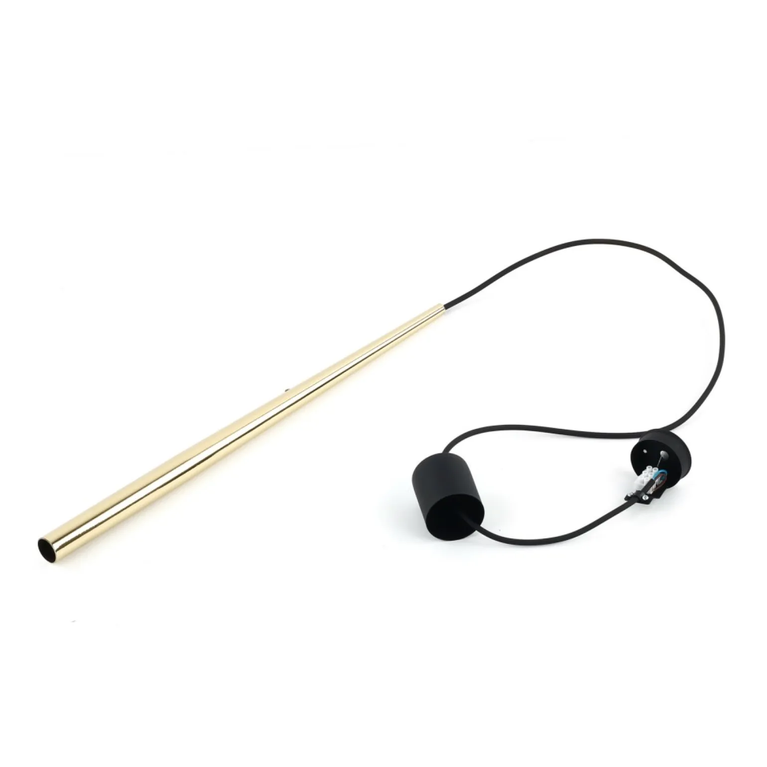 Online Złota tuba na regulowanym przewodzie TK 10116 PIANO BLACK GOLD | Kaja Żyrandole Nowoczesne