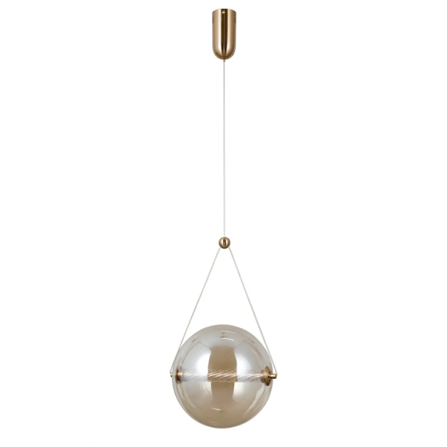 Best Sale Złoto-bursztynowa lampa wisząca PND-34361-L-HBR-AMB z serii RASTIA Żyrandole Nowoczesne