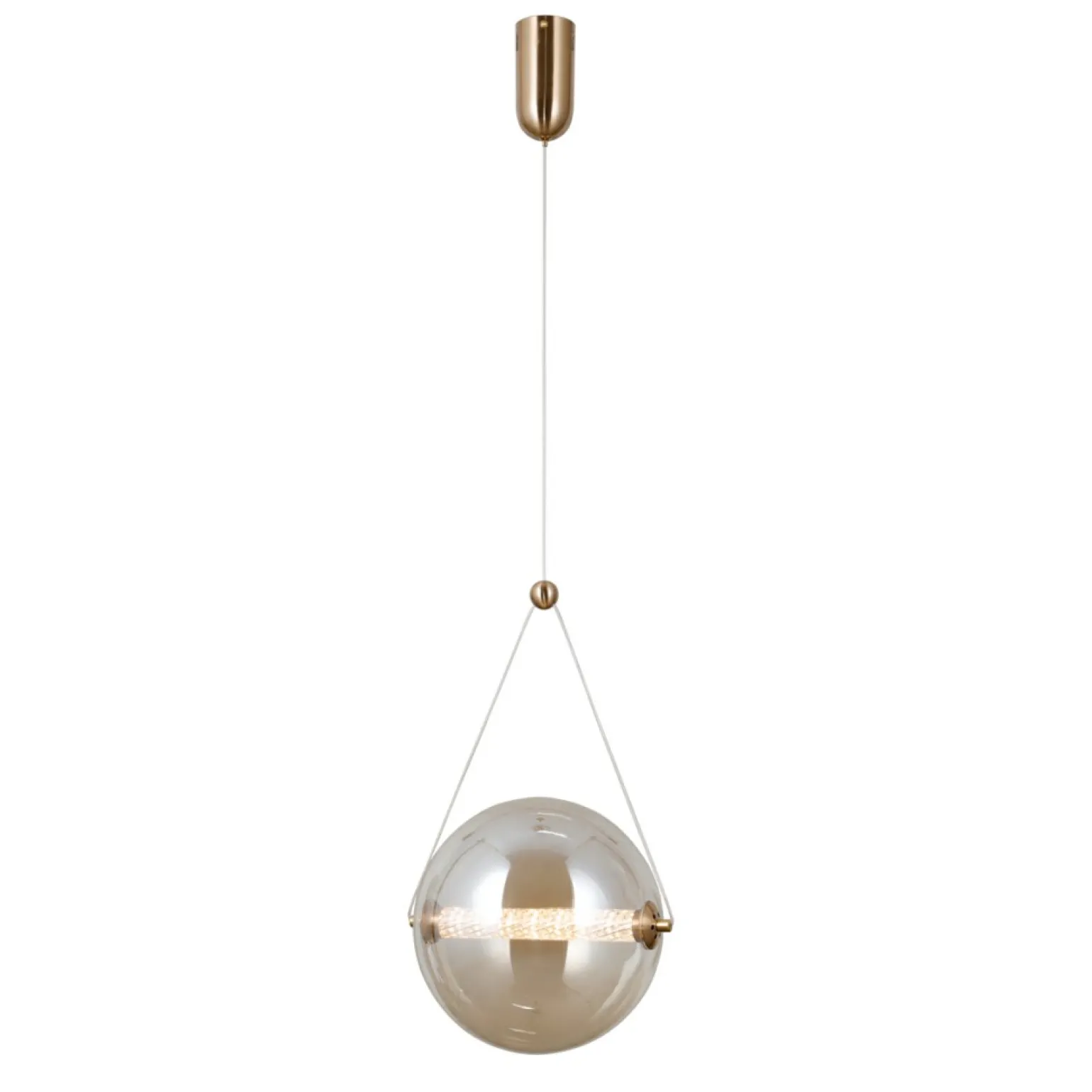 Best Sale Złoto-bursztynowa lampa wisząca PND-34361-L-HBR-AMB z serii RASTIA Żyrandole Nowoczesne