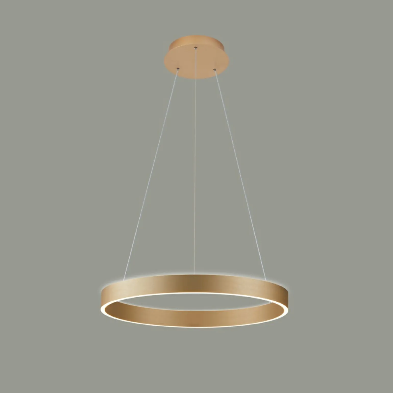 Best Sale Złoty ring ⌀60 PND-56215D-060RPC-GD-3KS4K-TRDIMM BRASCO UP DOWN | Kaja Żyrandole Nowoczesne