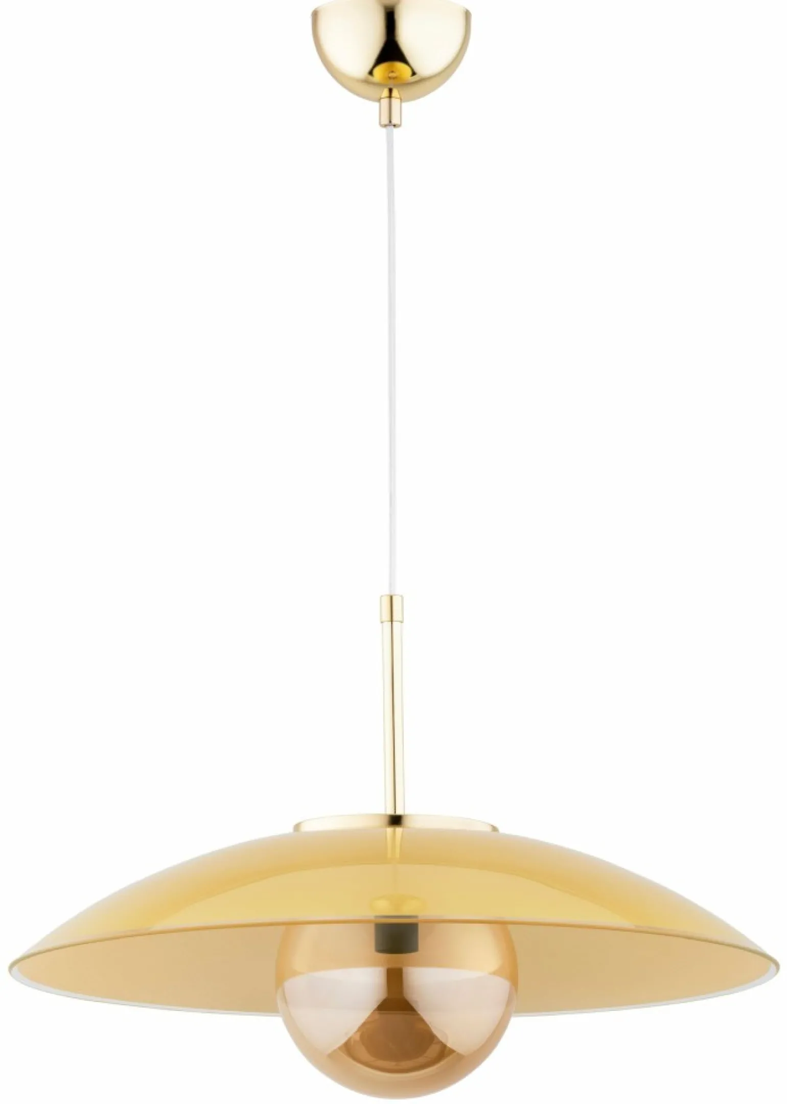 Sale Złoty zwis z szerokim kloszem, lampa do kuchni AL 61212 ARUM | Kaja Żyrandole Nowoczesne